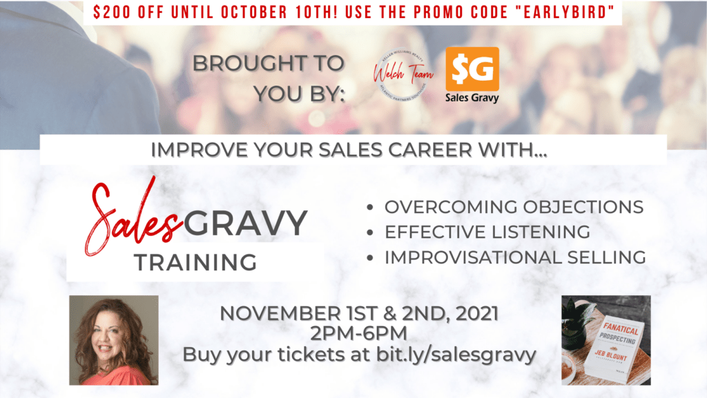 Sales Gravy training in partnership with the Welch Team